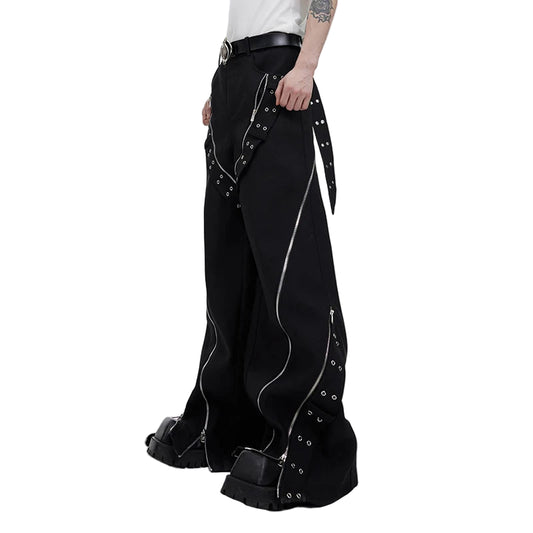 Mitternachts-Gurtwerk Designer Trousers